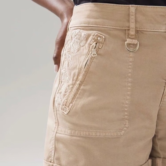 NWT new 14 whbm White House black market pret a play shorts tan toasted hazelnut - Picture 10 of 17